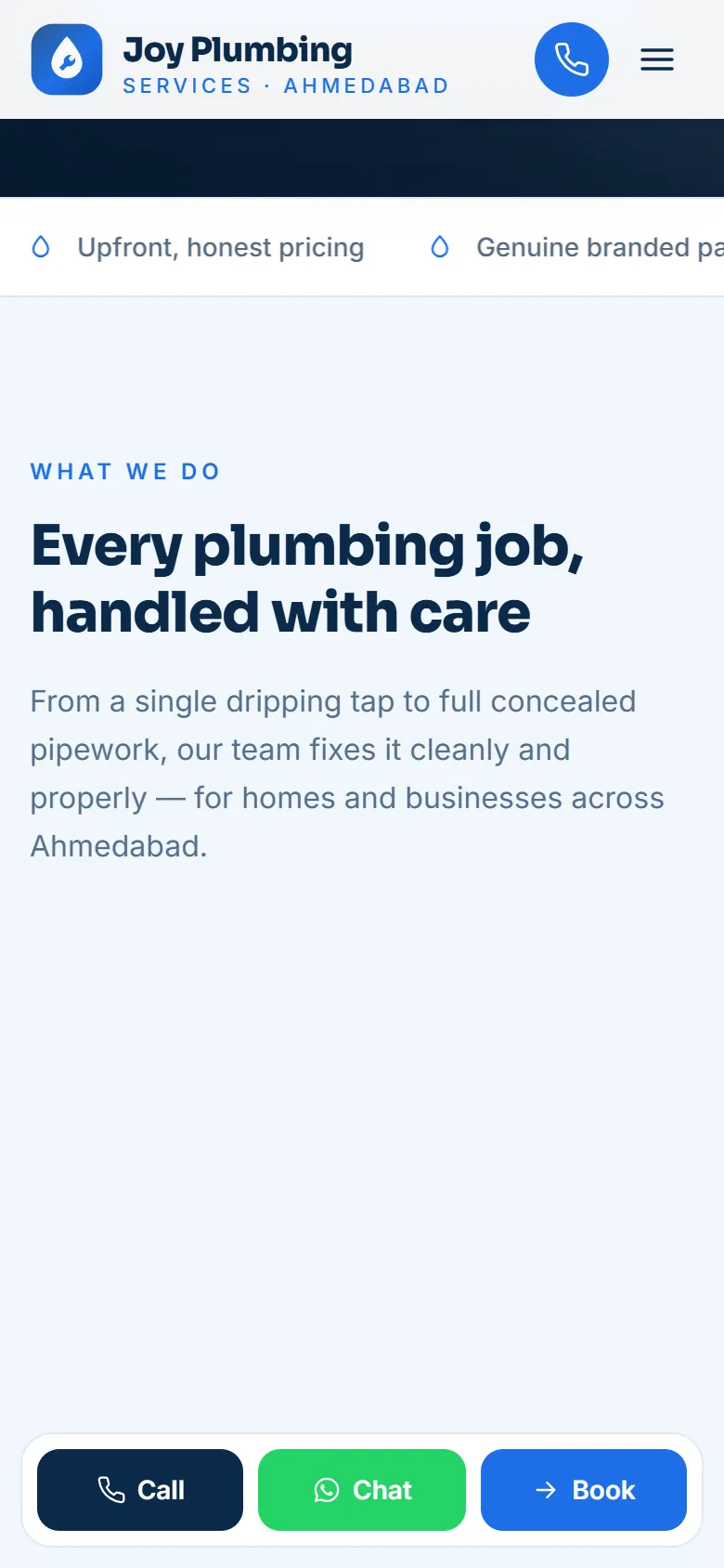 Joy Plumbing screen 2