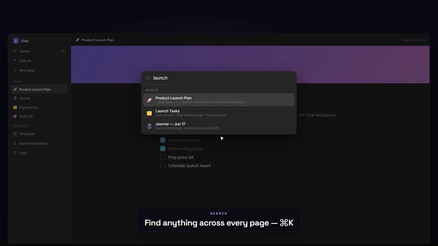 Slate screenshot 2